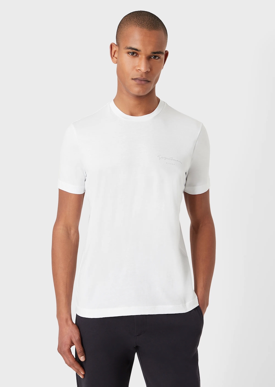 Cotton, silk and cashmere jersey T-shirt 06