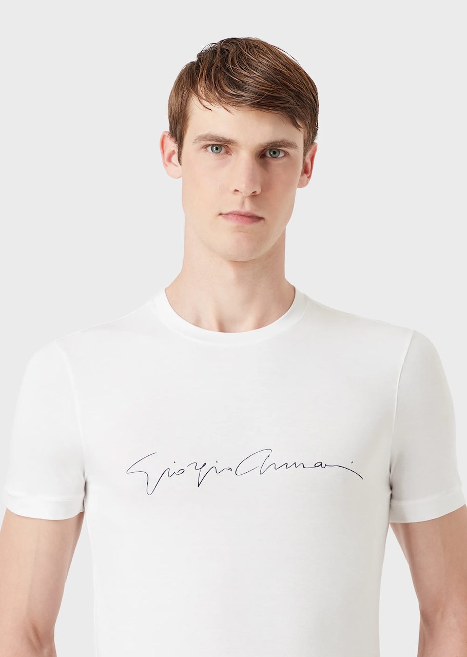 Cotton, silk and cashmere jersey T-shirt 07