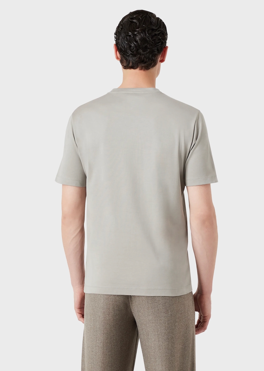 Cotton, silk and cashmere jersey T-shirt 01