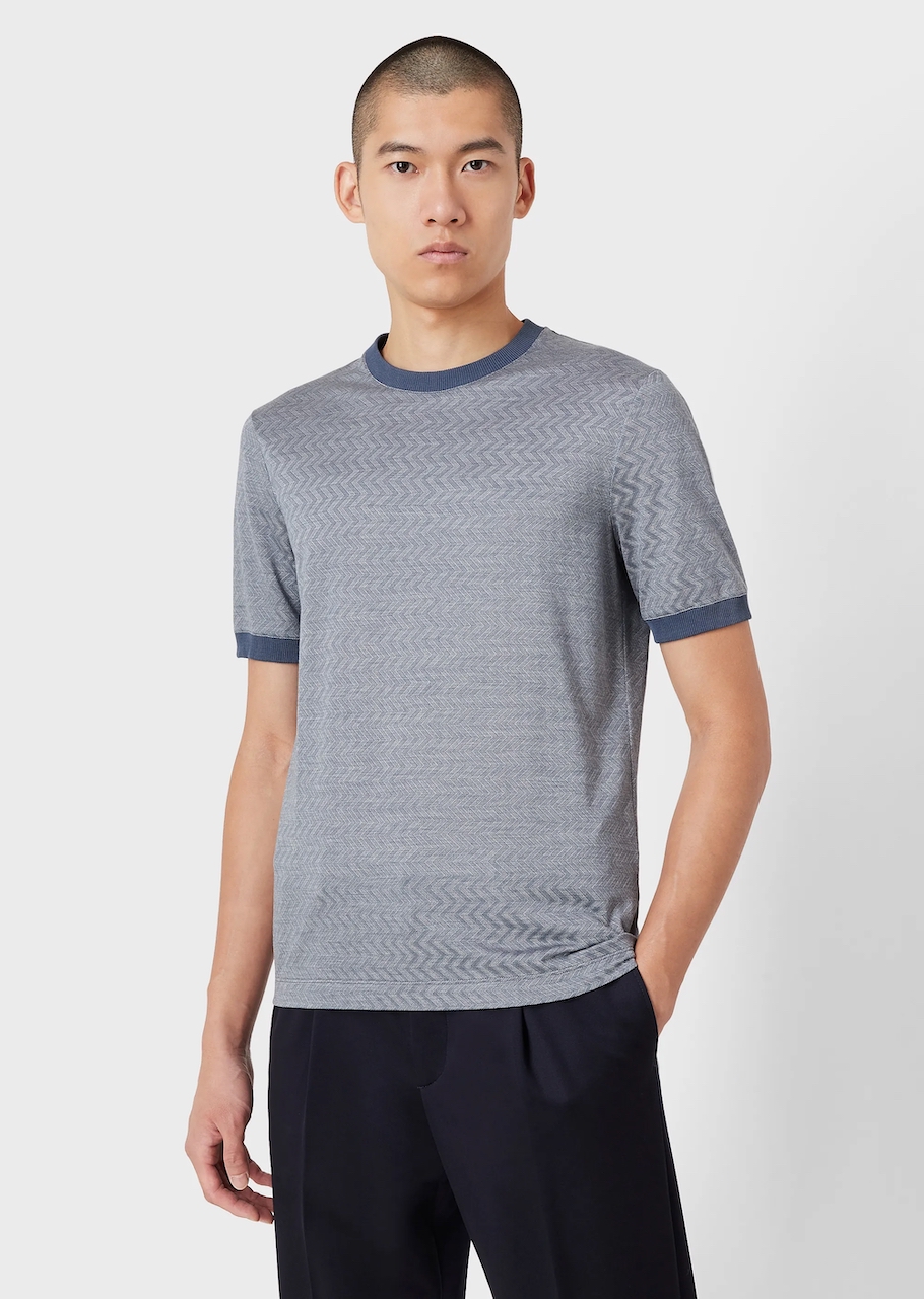 Cotton, silk and cashmere jersey T-shirt 03