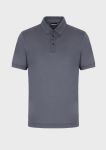 Short-sleeved polo shirt in light wool 08