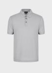 Short-sleeved polo shirt in light wool 02